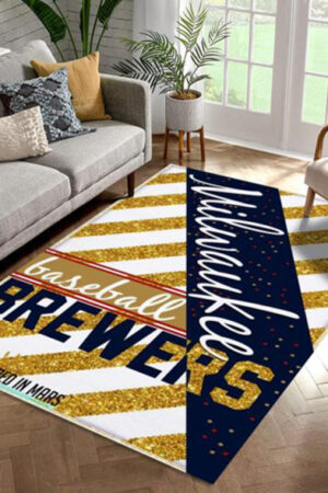 Milwaukee Brewers Rug Living Room Carpet Regtangle Carpet Floor Decor