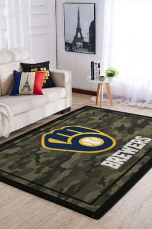 Milwaukee Brewers Rug Living Room Carpet Regtangle Carpet Floor Decor