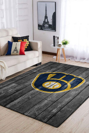 Milwaukee Brewers Rug Living Room Carpet Regtangle Carpet Floor Decor