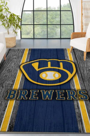 Milwaukee Brewers Rug Living Room Carpet Regtangle Carpet Floor Decor