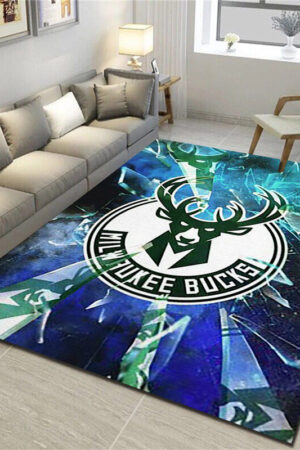 Milwaukee Bucks Rug Living Room Carpet Regtangle Carpet Floor Decor