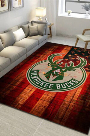 Milwaukee Bucks Rug Living Room Carpet Regtangle Carpet Floor Decor