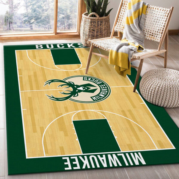 Milwaukee Bucks Rug Living Room Carpet Regtangle Carpet Floor Decor