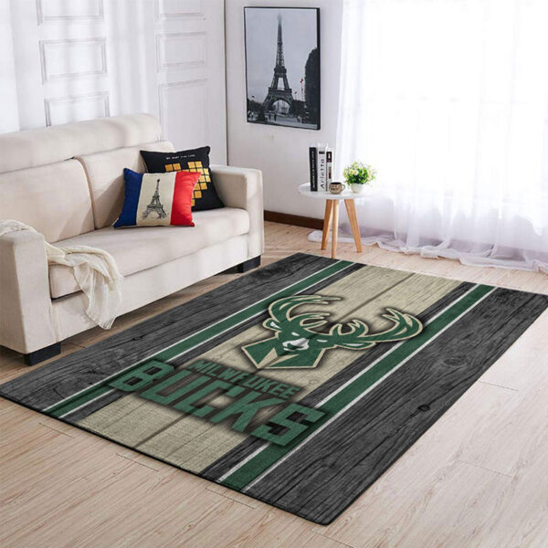 Milwaukee Bucks Rug Living Room Carpet Regtangle Carpet Floor Decor