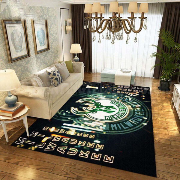 Milwaukee Bucks Rug Living Room Carpet Regtangle Carpet Floor Decor