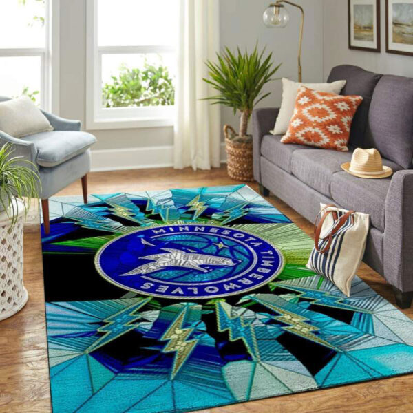 Minnesota Timberwolves Rug Living Room Carpet Regtangle Carpet Floor Decor