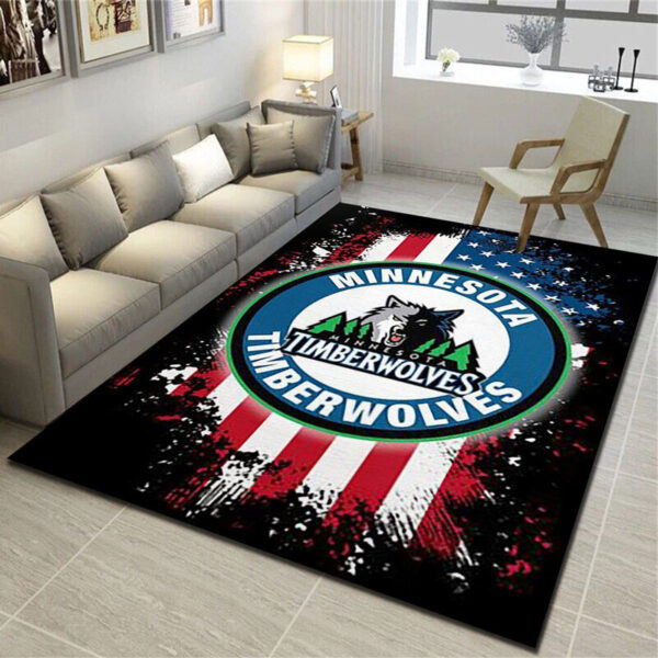 Minnesota Timberwolves Rug Living Room Carpet Regtangle Carpet Floor Decor