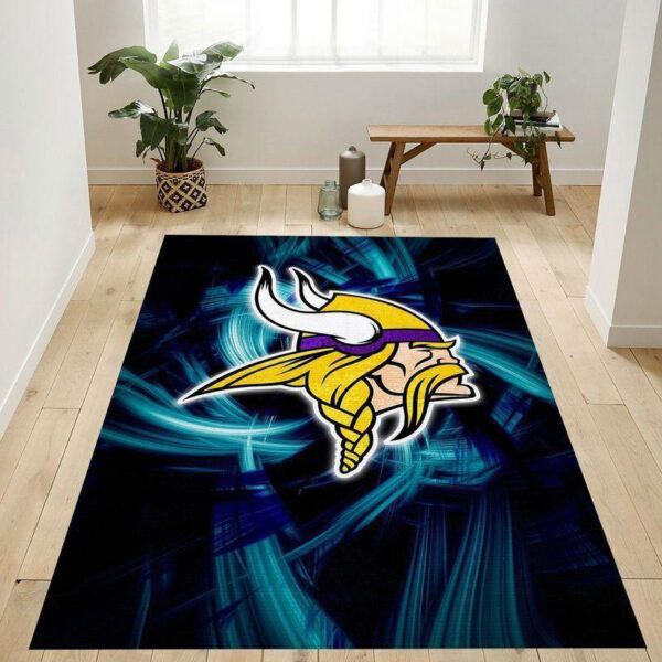Minnesota Vikings Area Rug Living Room Rug Floor Rug Regtangle Carpet