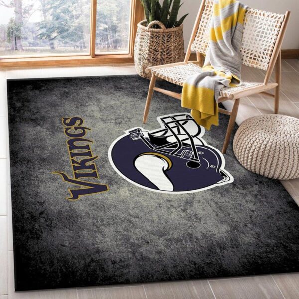 Minnesota Vikings Area Rug Living Room Rug Floor Rug Regtangle Carpet