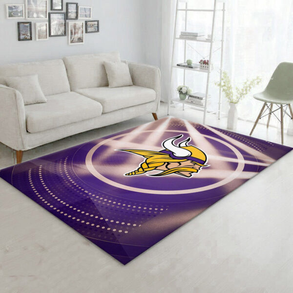 Minnesota Vikings Area Rug Living Room Rug Floor Rug Regtangle Carpet