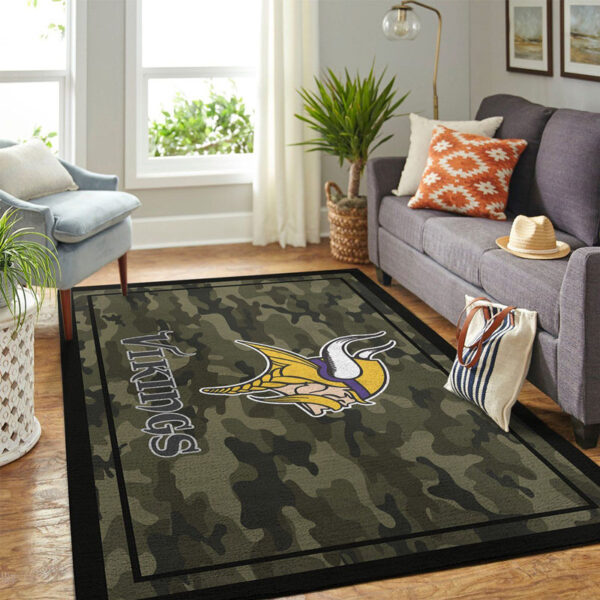 Minnesota Vikings Carpet Living Room Rug Floor Rug Regtangle Carpet