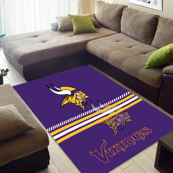 Minnesota Vikings Rug Living Room Rug Floor Rug Regtangle Carpet