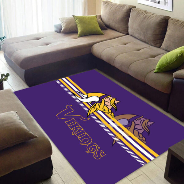 Minnesota Vikings Rug Living Room Rug Floor Rug Regtangle Carpet