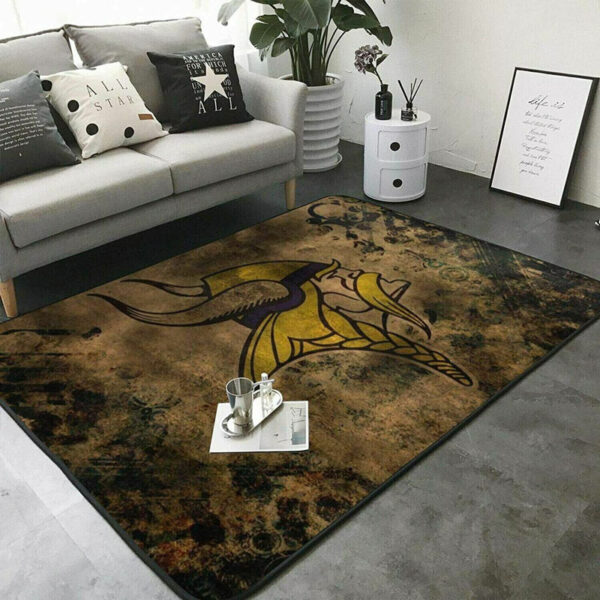 Minnesota Vikings Rug Living Room Rug Floor Rug Regtangle Carpet