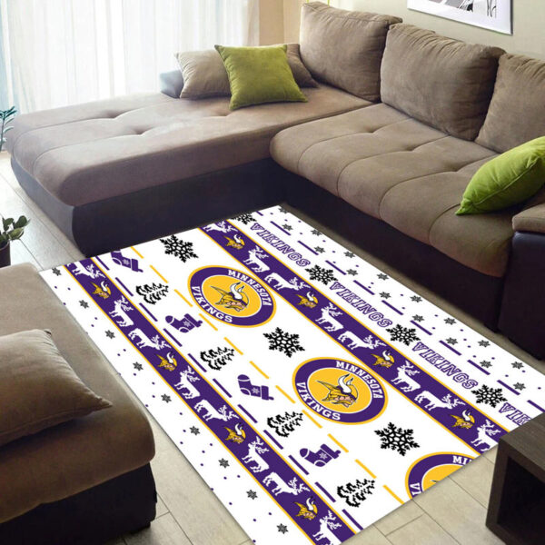 Minnesota Vikings Rug Living Room Rug Floor Rug Regtangle Carpet