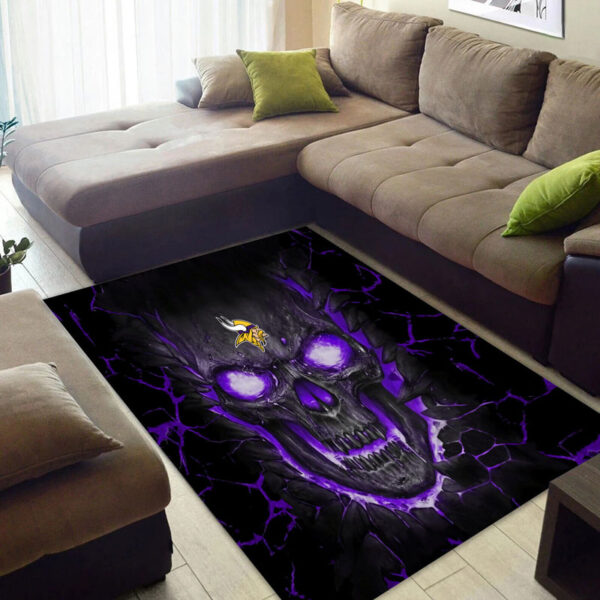Minnesota Vikings Rug Living Room Rug Floor Rug Regtangle Carpet