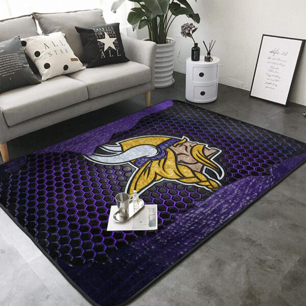 Minnesota Vikings Rug Living Room Rug Floor Rug Regtangle Carpet