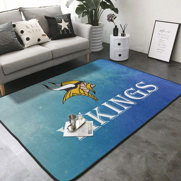 Minnesota Vikings Rug Living Room Rug Floor Rug Regtangle Carpet