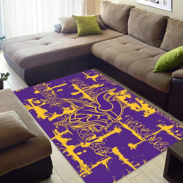 Minnesota Vikings Rug Living Room Rug Floor Rug Regtangle Carpet