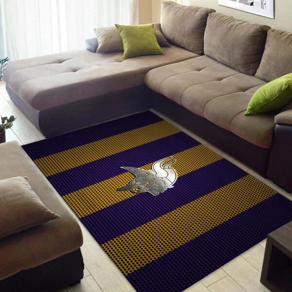 Minnesota Vikings Rug Living Room Rug Floor Rug Regtangle Carpet