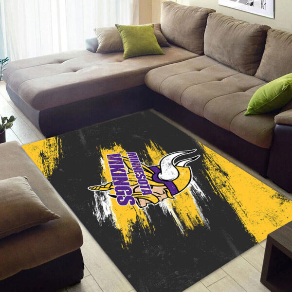 Minnesota Vikings Rugs Living Room Rug Floor Rug Regtangle Carpet