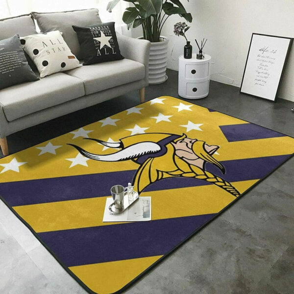 Minnesota Vikings Rugs Living Room Rug Floor Rug Regtangle Carpet