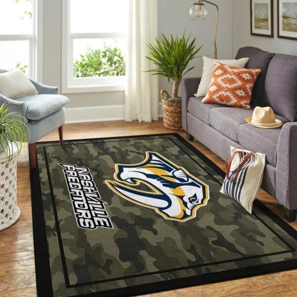 Nashville Predators Rug Living Room Carpet Regtangle Carpet Floor Decor