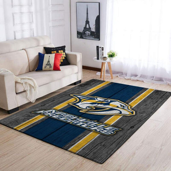 Nashville Predators Rug Living Room Carpet Regtangle Carpet Floor Decor