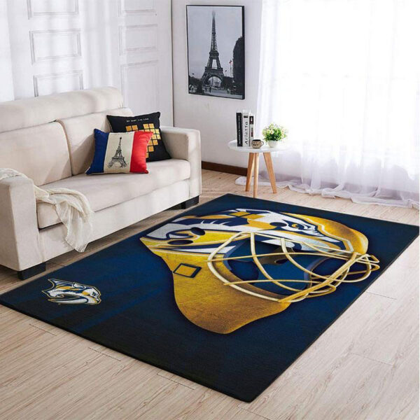Nashville Predators Rug Living Room Carpet Regtangle Carpet Floor Decor