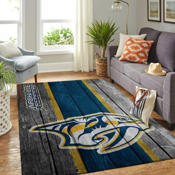 Nashville Predators Rug Living Room Carpet Regtangle Carpet Floor Decor