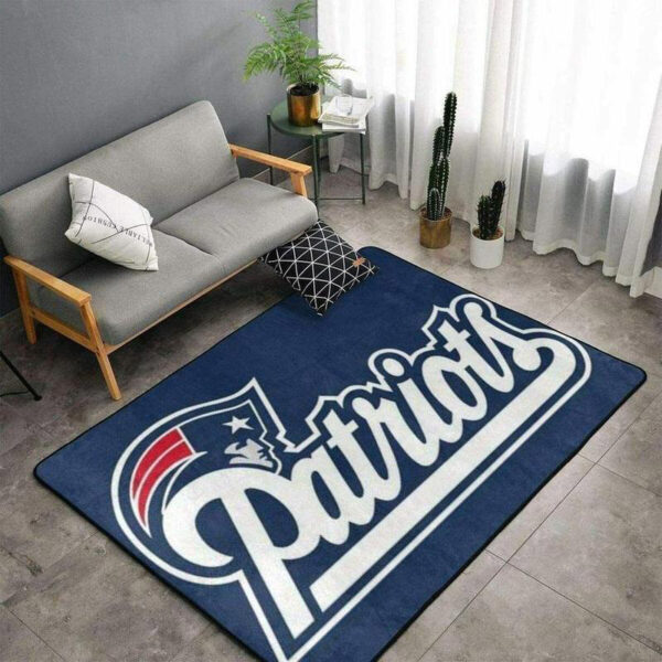 New England Patriots Rug Bathroom Rug Floor Rug Regtangle Carpet
