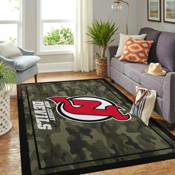 New Jersey Devils Rug Living Room Carpet Regtangle Carpet Floor Decor