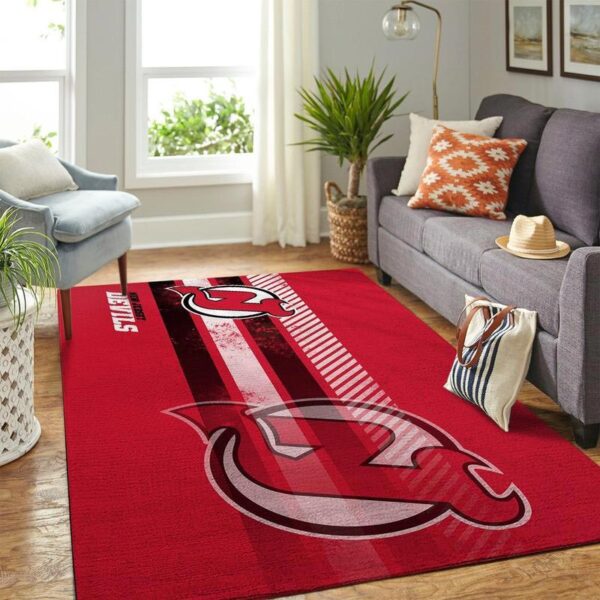 New Jersey Devils Rug Living Room Carpet Regtangle Carpet Floor Decor