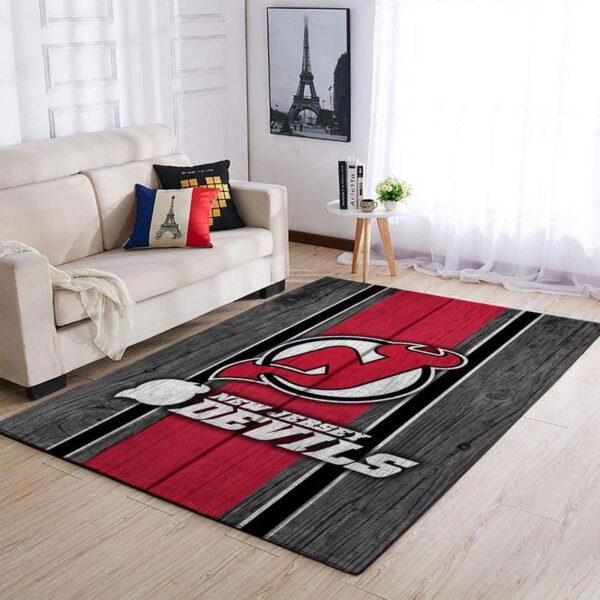 New Jersey Devils Rug Living Room Carpet Regtangle Carpet Floor Decor