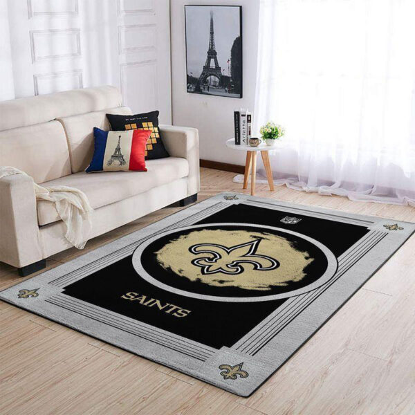 New Orleans Saints Area Rug Bathroom Rug Floor Rug Regtangle Carpet