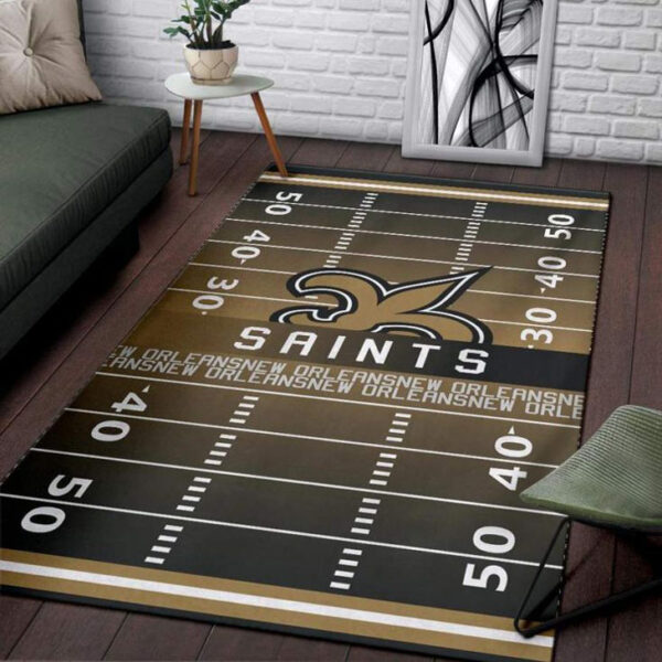 New Orleans Saints Rug Bathroom Rug Floor Rug Regtangle Carpet