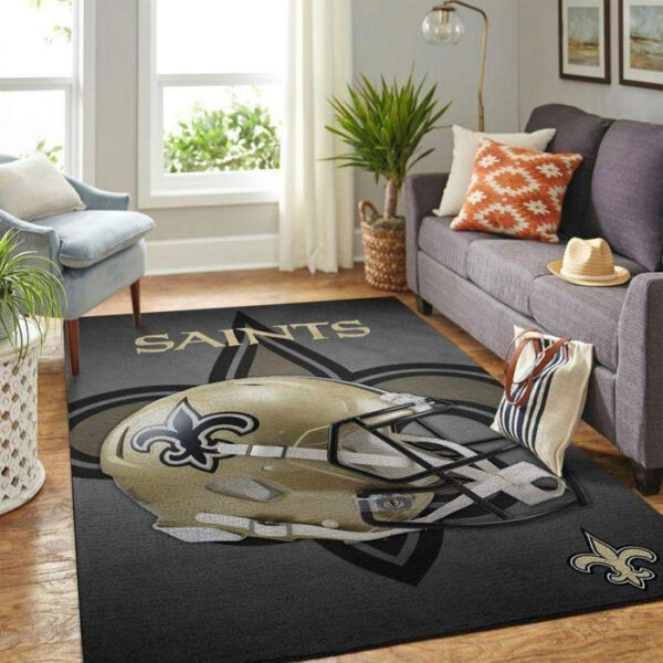 New Orleans Saints Rug Bathroom Rug Floor Rug Regtangle Carpet