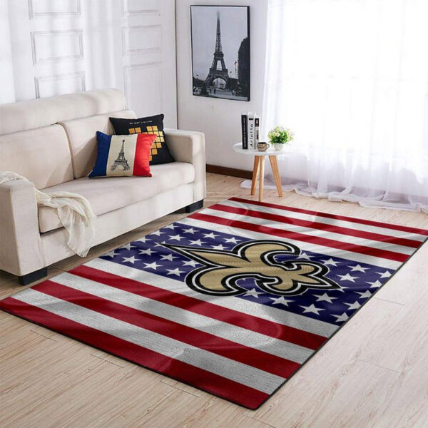 New Orleans Saints Rug Bathroom Rug Floor Rug Regtangle Carpet