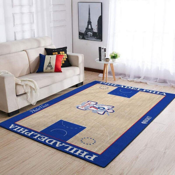 Philadelphia 76ers Rug Living Room Carpet Regtangle Carpet Floor Decor