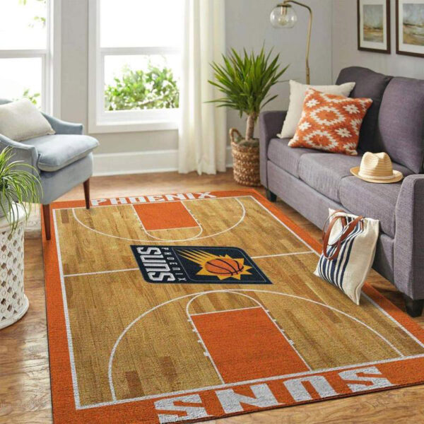 Phoenix Suns Rug Living Room Carpet Regtangle Carpet Floor Decor