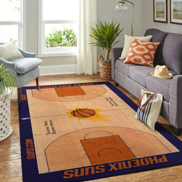 Phoenix Suns Rug Living Room Carpet Regtangle Carpet Floor Decor