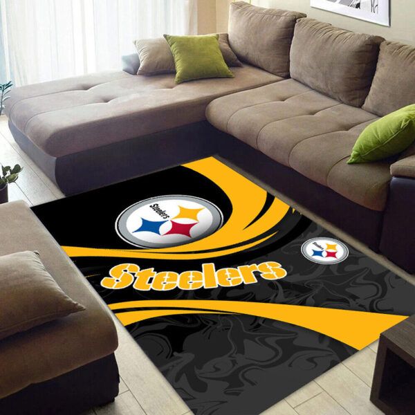 Pittsburgh Steelers Area Rug Bathroom Rug Floor Rug Regtangle Carpet