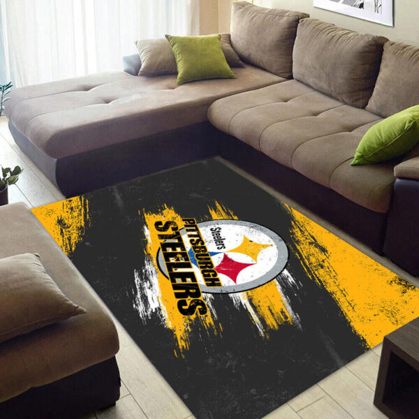Pittsburgh Steelers Area Rug Bathroom Rug Floor Rug Regtangle Carpet