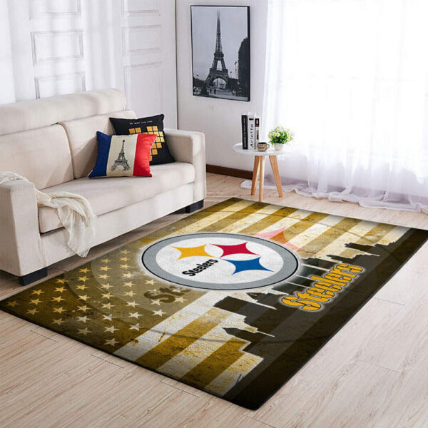 Pittsburgh Steelers Area Rug Bathroom Rug Floor Rug Regtangle Carpet