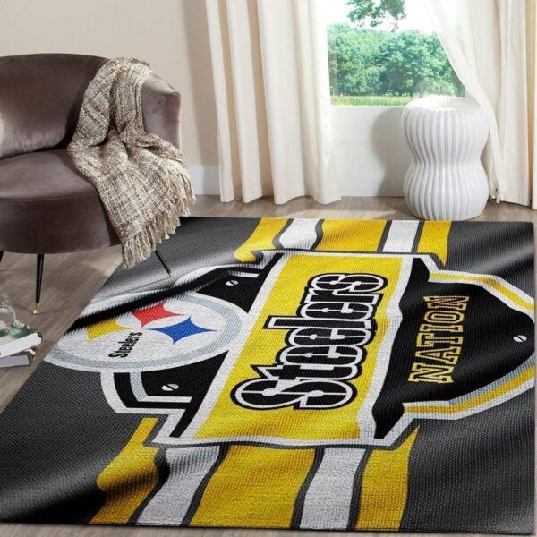 Pittsburgh Steelers Area Rug Living Room Rug Floor Rug Regtangle Carpet