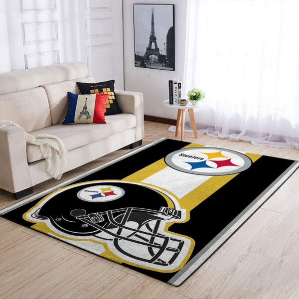 Pittsburgh Steelers Area Rug Living Room Rug Floor Rug Regtangle Carpet
