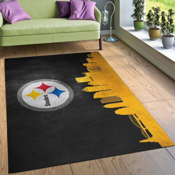 Pittsburgh Steelers Rug Bathroom Rug Floor Rug Regtangle Carpet