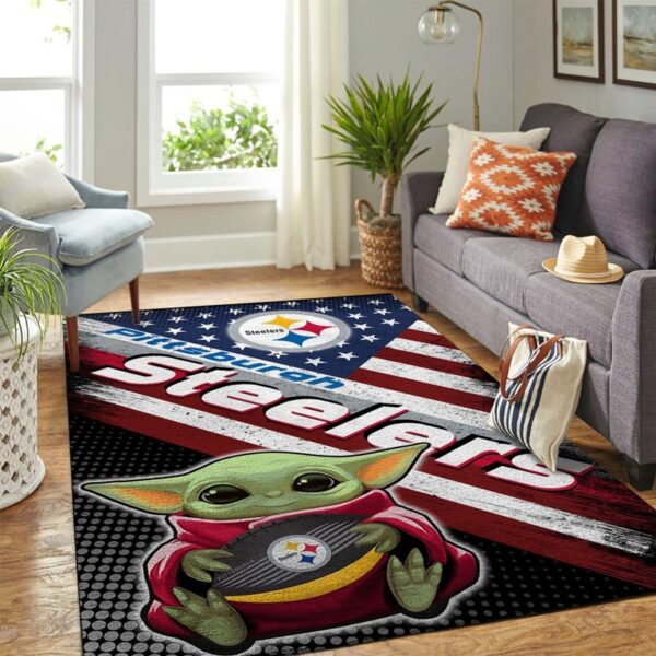 Pittsburgh Steelers Rug Bathroom Rug Floor Rug Regtangle Carpet