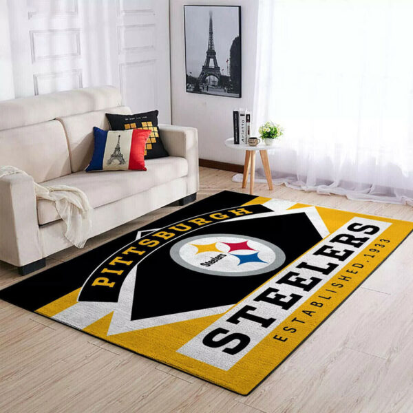 Pittsburgh Steelers Rug Living Room Rug Floor Rug Regtangle Carpet