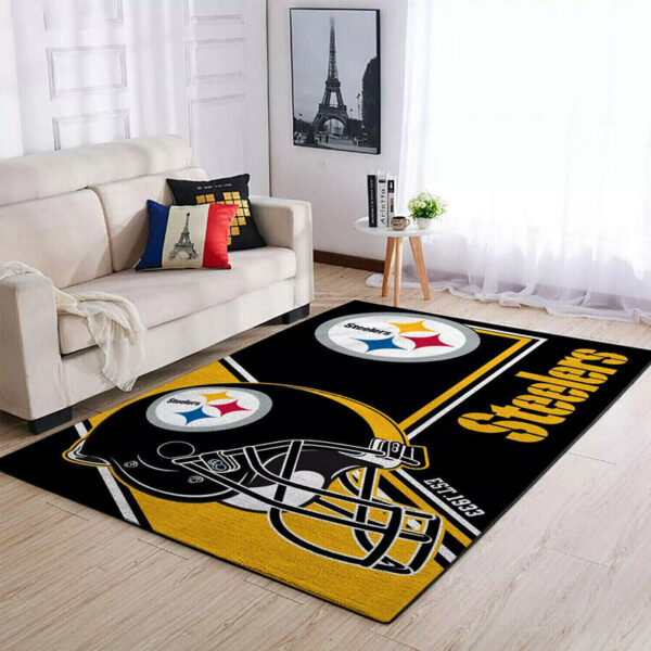 Pittsburgh Steelers Rug Living Room Rug Floor Rug Regtangle Carpet